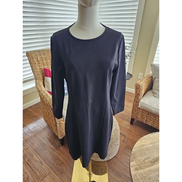 J. Crew Women’s Black Ponte Dress Size 12 Career Stretch Party - Picture 1 of 10
